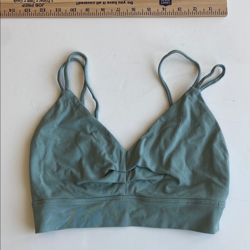 Glyder Scoop Neck Bralette in Sage Green